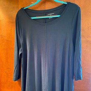 Lane Bryant crew neck tunic 3/4 length sleeve top